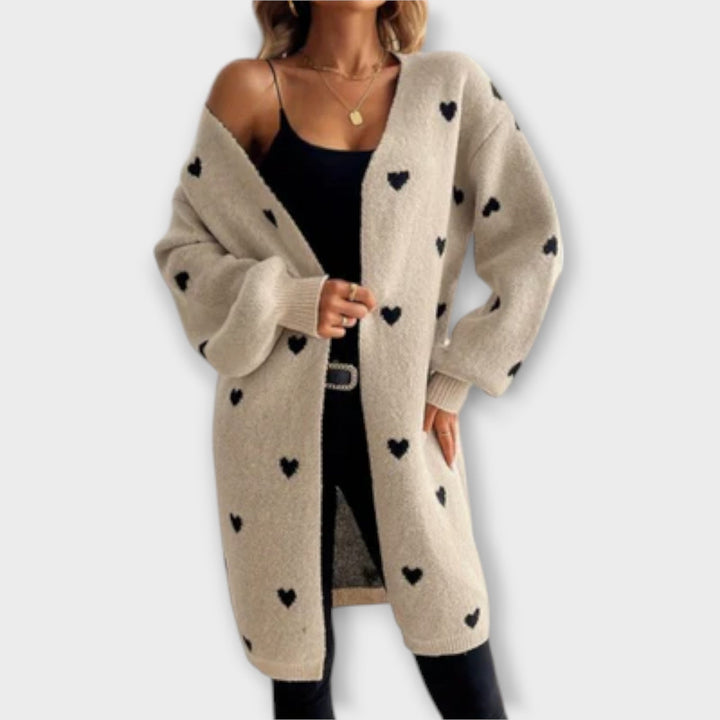 Julia - Kalp Desenli Hırka