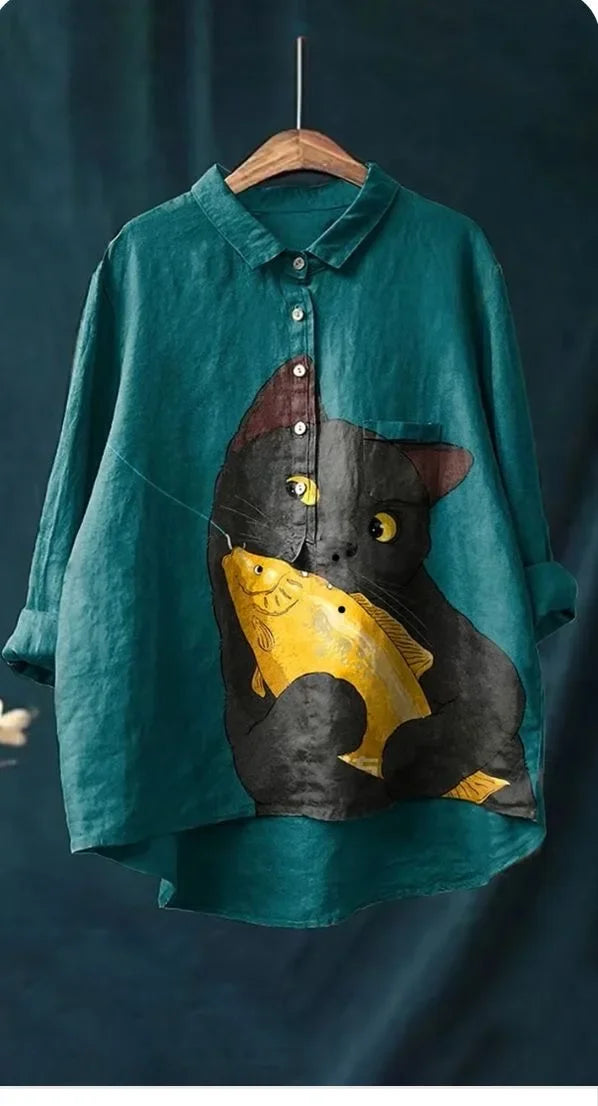 Mochi Kedi Sanat Tişörtü