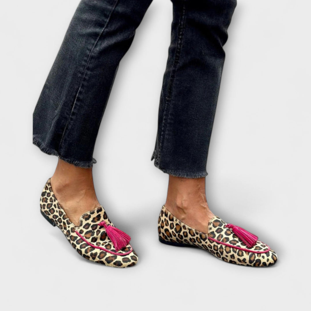 Circe – Leopar Desenli ve Ponponlu Loafer