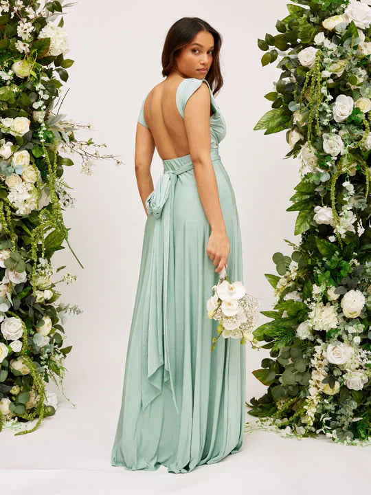 Nicole™ – Çok Yönlü Sarma Maxi Elbise