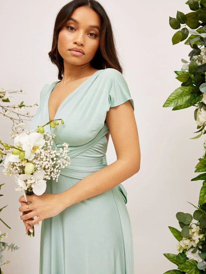 Nicole™ – Çok Yönlü Sarma Maxi Elbise