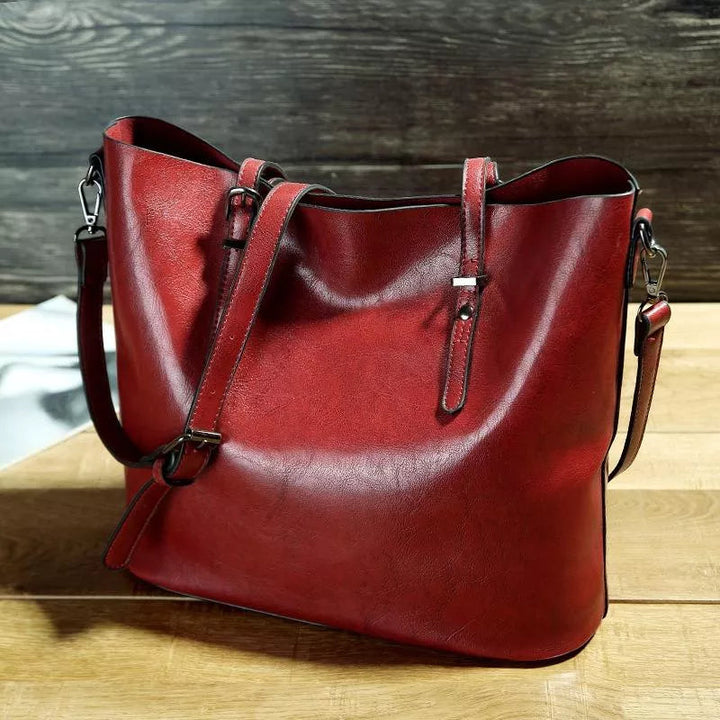 Vintage Charm | Deri Omuz Çantası
