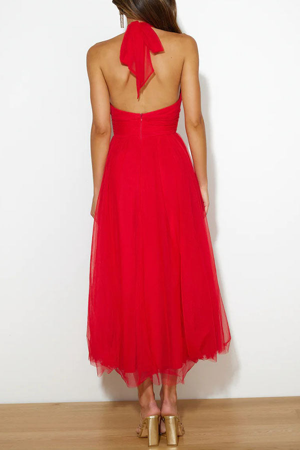 Phoebe™ – Halter Midi Elbise