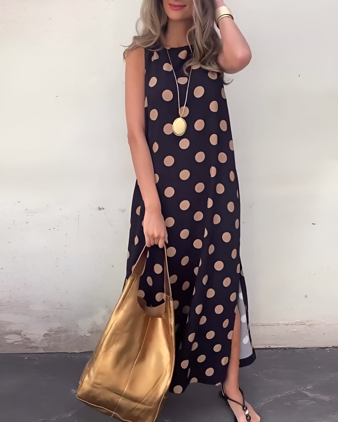 Roxane | Düğmeli Maxi Elbise