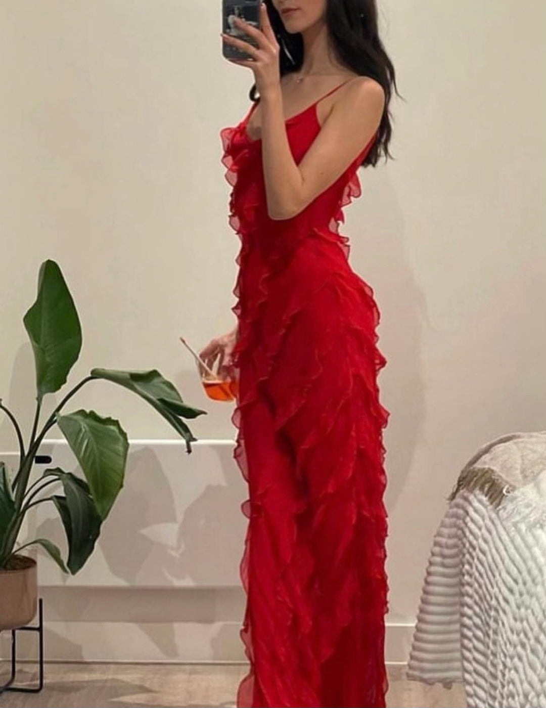 Ruby™ – Volanlı Maxi Elbise