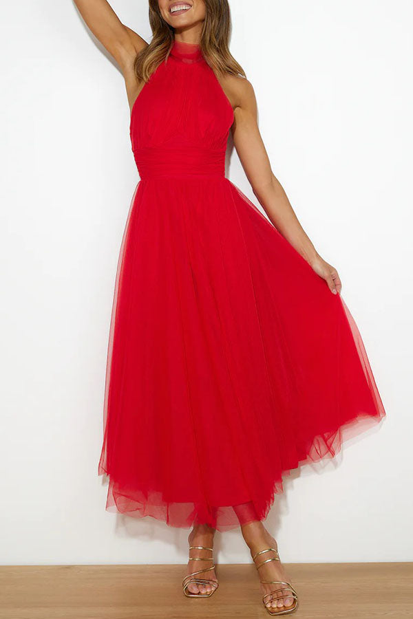 Phoebe™ – Halter Midi Elbise