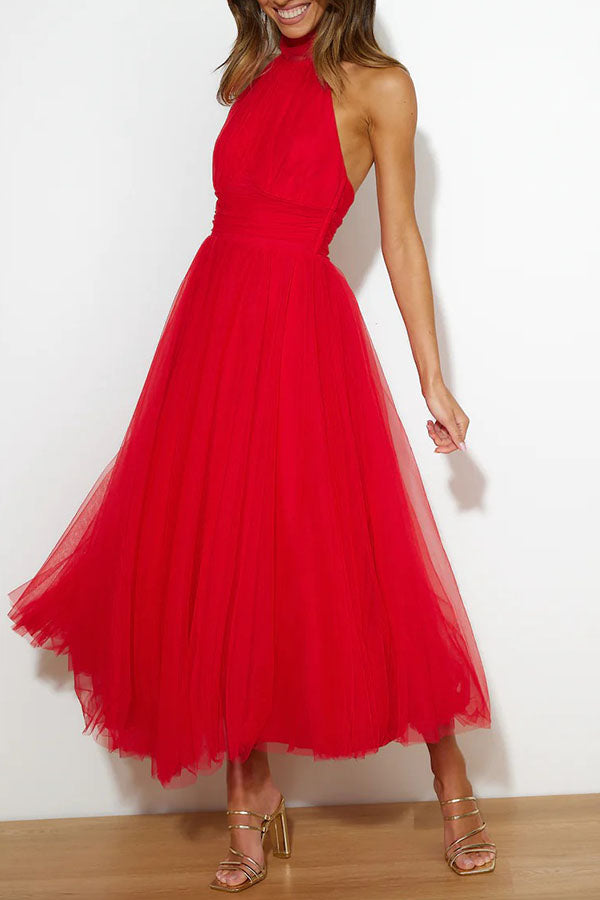 Phoebe™ – Halter Midi Elbise