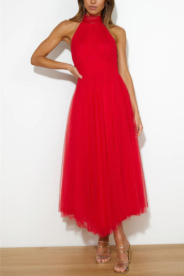 Phoebe™ – Halter Midi Elbise