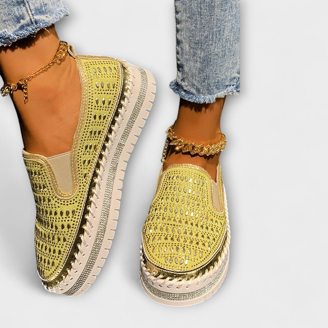 Thalia – Yuvarlak burunlu rahat platform loafer