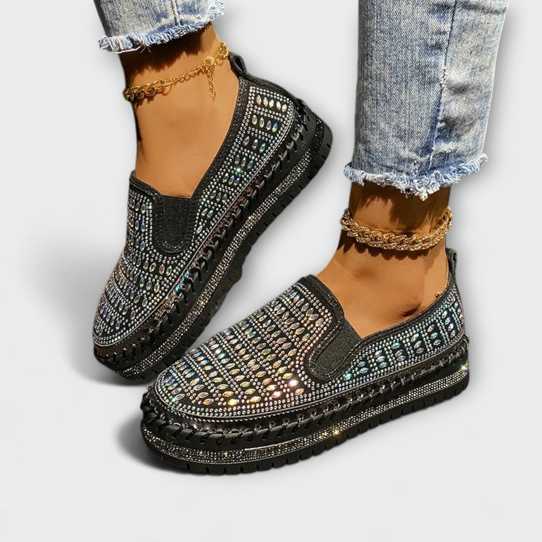 Thalia – Yuvarlak burunlu rahat platform loafer