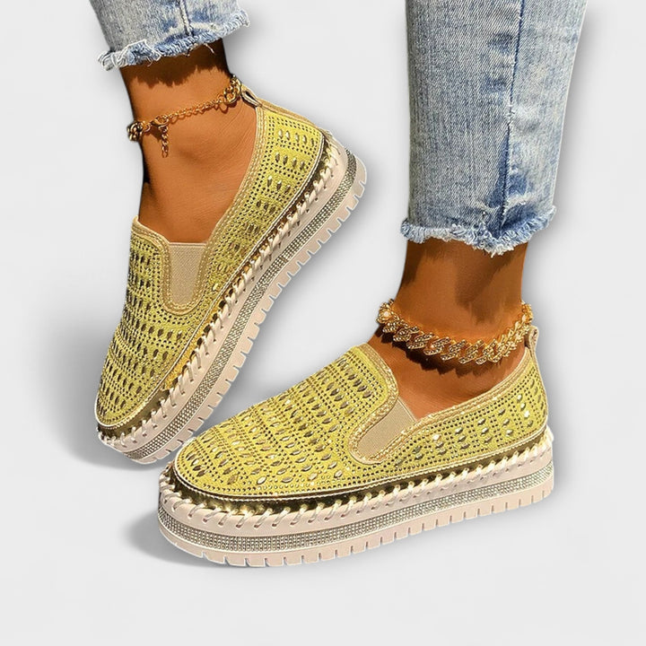Thalia – Yuvarlak burunlu rahat platform loafer