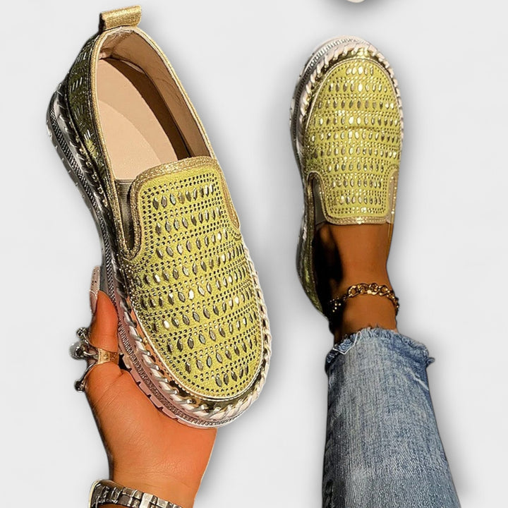Thalia – Yuvarlak burunlu rahat platform loafer