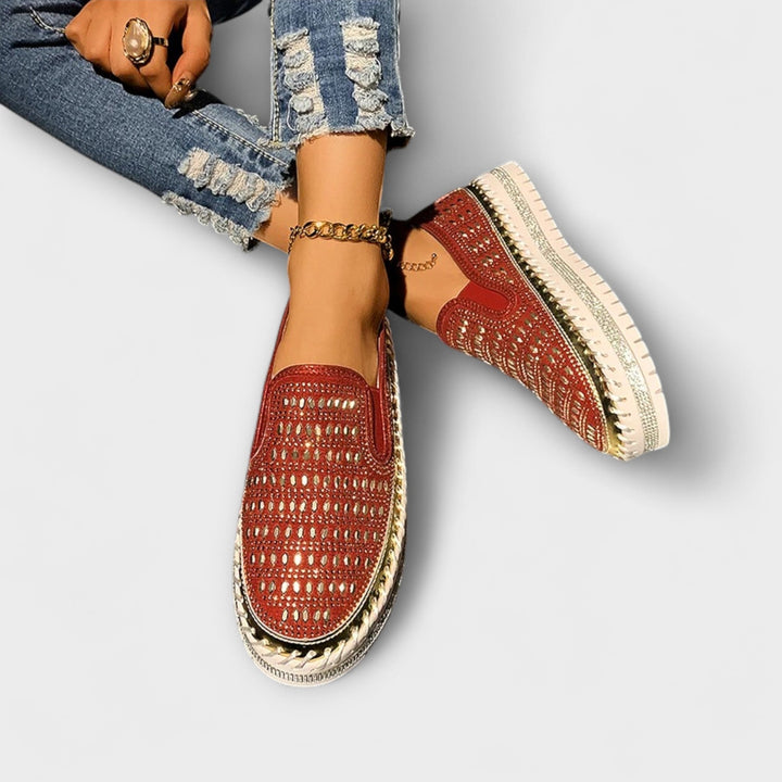 Thalia – Yuvarlak burunlu rahat platform loafer