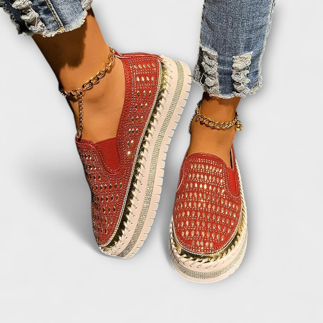Thalia – Yuvarlak burunlu rahat platform loafer