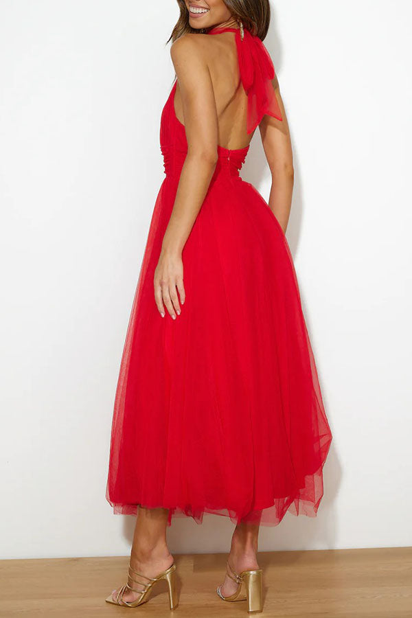 Phoebe™ – Halter Midi Elbise