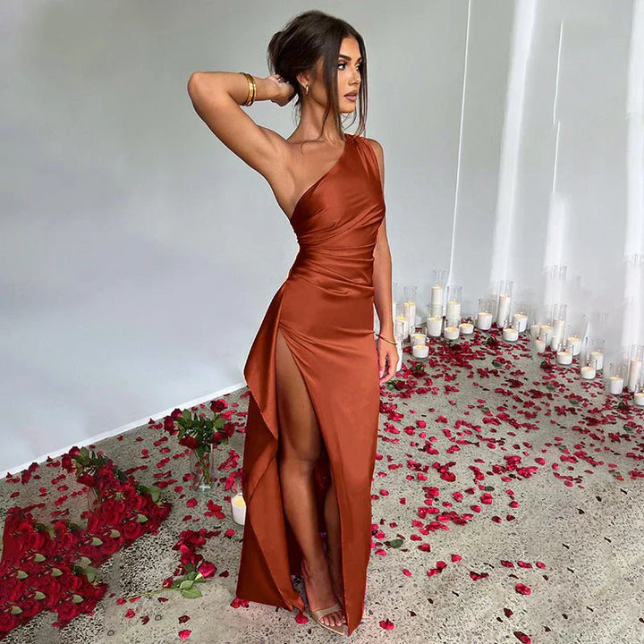 Danielle™ – Tek Omuzlu Maxi Elbise